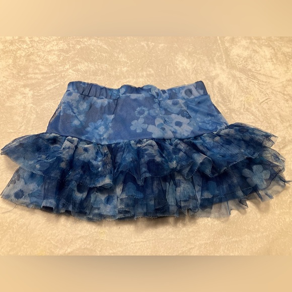 Blue floral tutu skirt - Picture 2 of 5